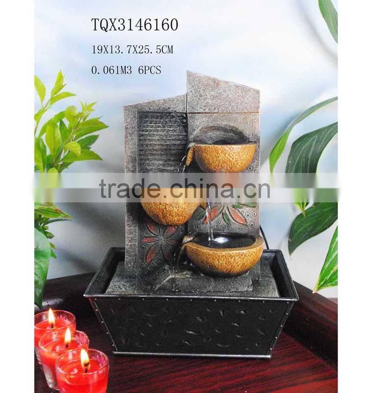 Wholesale Mini Tabletop Resin Water Foutnains