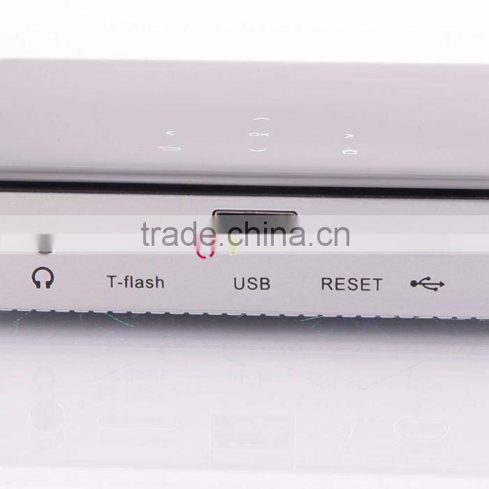 Leadzm Low Cost Android 4.4 AirPlay Outdoor Laser Projector Portable LED Mini Projector Black