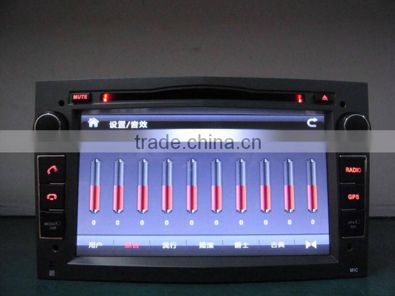 7inch double din auto multimedia for Opel with GPS/BT/FM/AM/RDS/TV/VMCD/3G/GAMES/etc