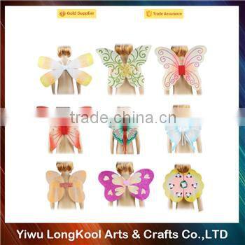 2016 Factory sale kids butterfly wings craft handmade party fairy wings