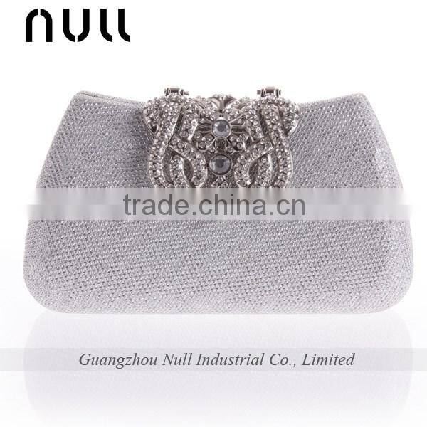 China Manufacture Rhinestone Hard Box Clutch Purse For Wedding