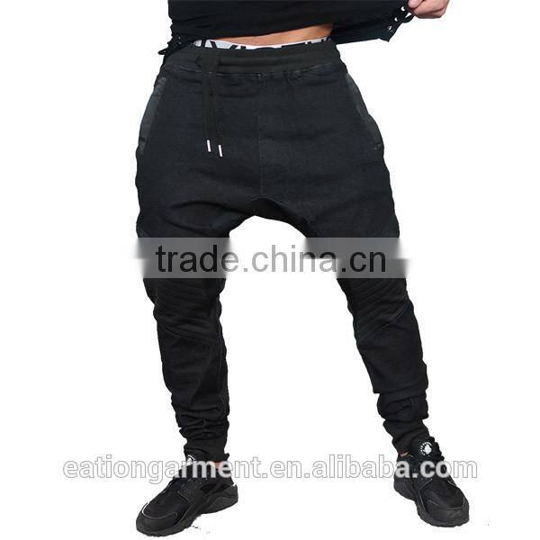 leisure clothing tapered jogger trousers fitted mens denim jogger pants
