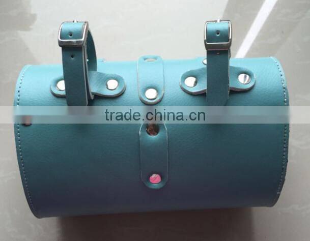 2015 high quality fashion pu leather saddle bike bag bicycle bag