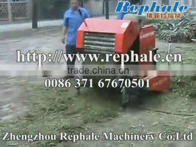farm use mobile or horizontical type corn straw, hay, grass, wheat, rice straw round bundling machine and straw baler for silage