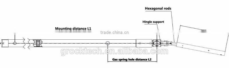 High performance Mulfunction Manual Hospital Beds Rocker with ABS handle