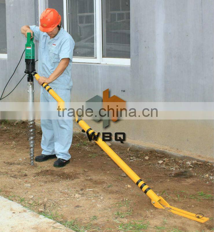 mini spiral piling machine for constructions, solar power system etc.