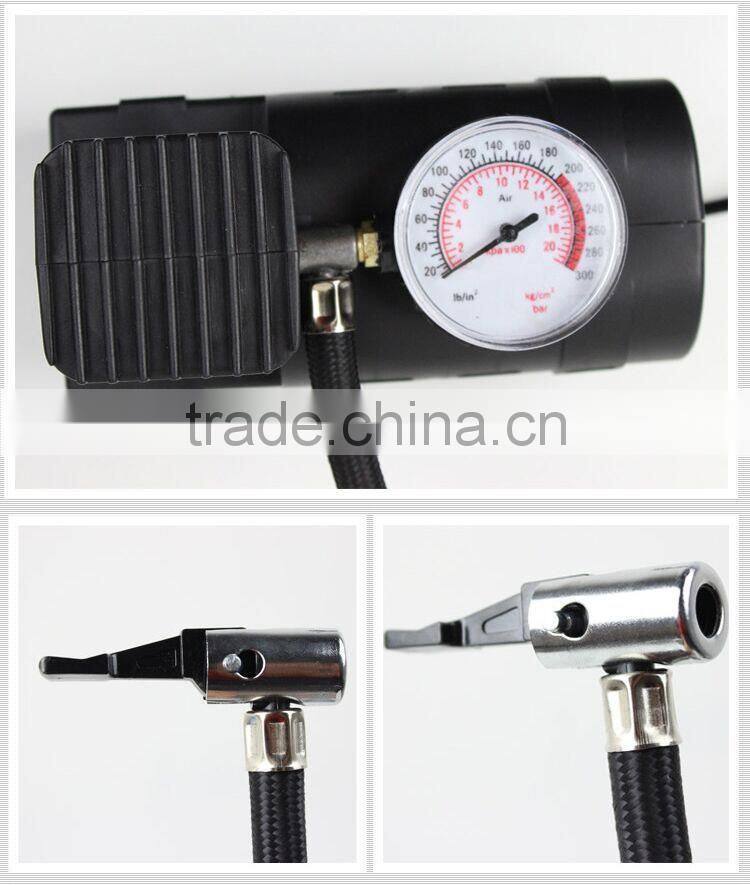 mini Car air compressor,300/250PSI air pump, air inflator,16mm cylinders air compressor