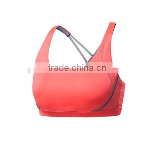 2016 Wholesale OEM women fashional gym bra /ladies sexy sportr Bra