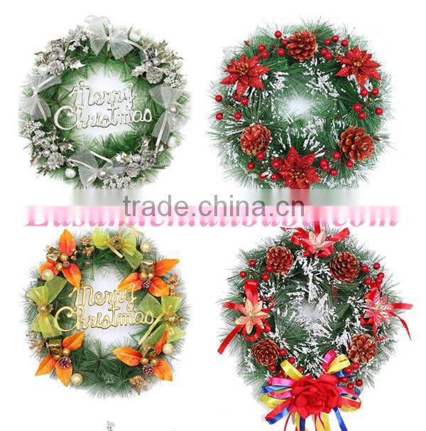 Christmas letter decoration Pine cones christmas wreath