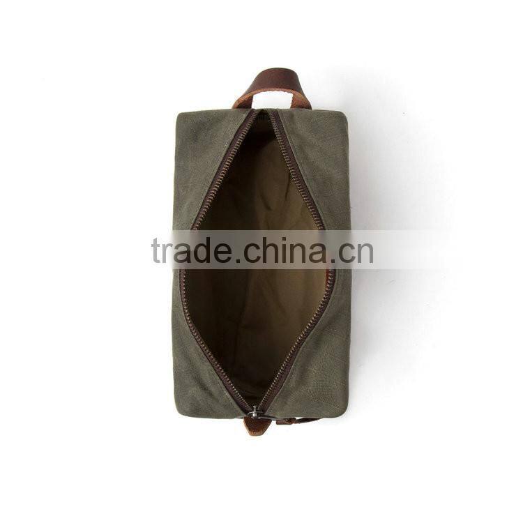 Custom Waxed Canvas Dopp Kits