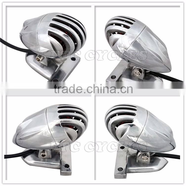 Polished Aluminum Classic Tail Light for Harley Street Fighter