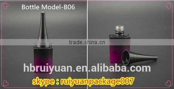 hot sale 13ml clear empty glass nail polish vial