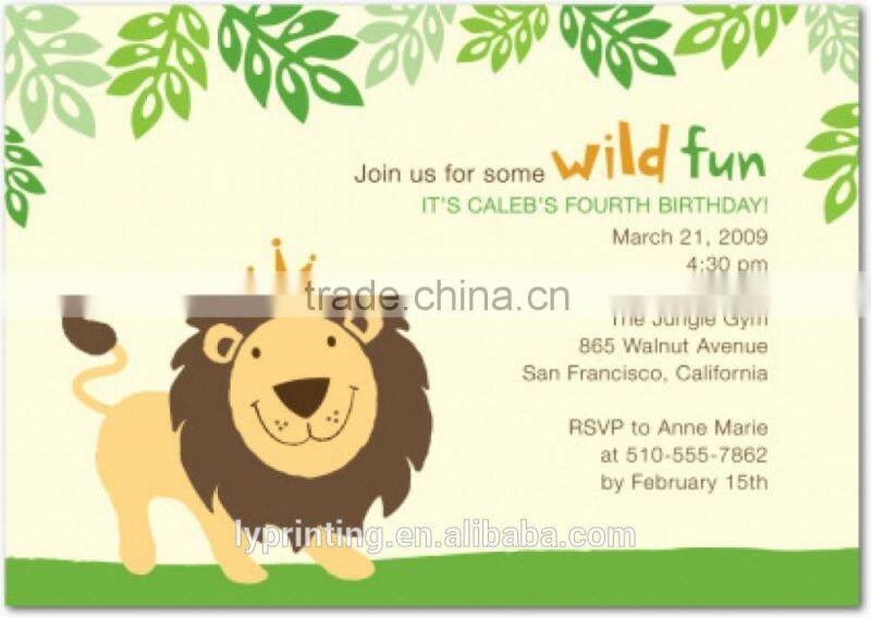 Cheap invitation card christmas card printing offset printing