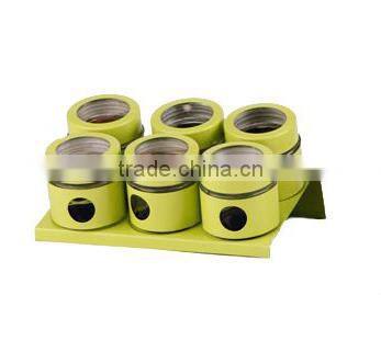 Salt shaker bottles glass stainless steel condiment holders jar set