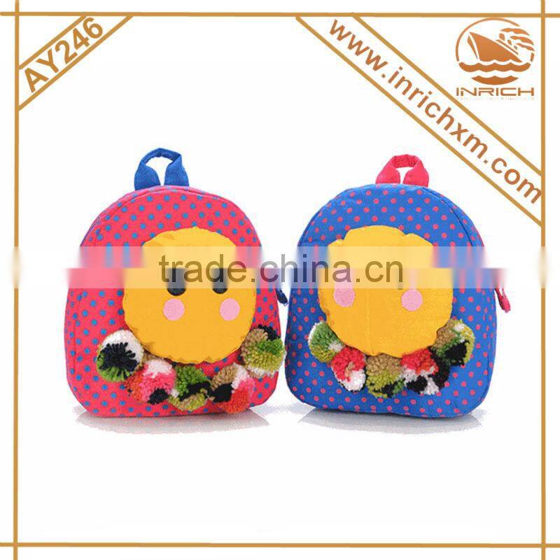 2016 Kindergarten 3D Cartoon Child School Bag for kids