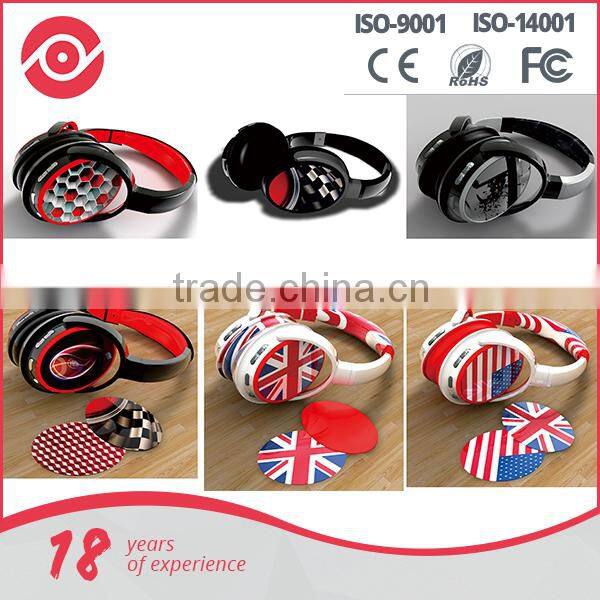 Wireless headband adjustable v4.1 bluetooth headset for both ears