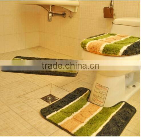 Cheap Microfiber Bath Mats Toilet Mat Set