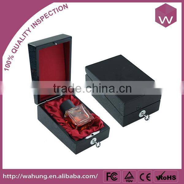 Industrial Use Plastic Wrapping Perfume Storage Box Black Color Locked Perfume Box Wholesale