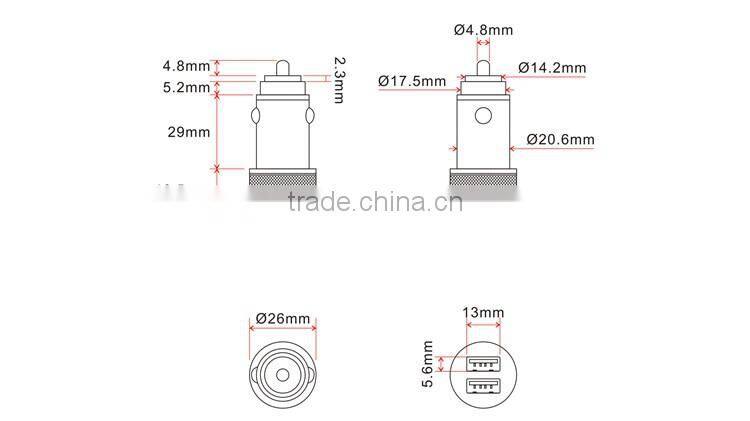 100% Original VK World Electric Car Charger Dual Usb Phone Car Charger Wholesale For iphone