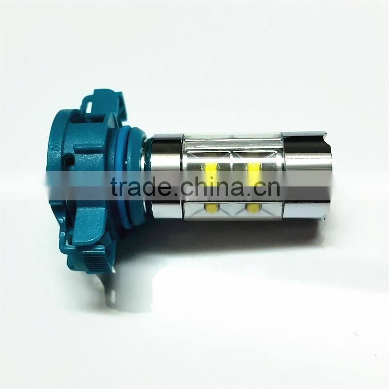 Ultra Bright White/Amber/Yellow 70W PSY24W Car LED Cre e Fog Lamp DRL Driving Light 12V-24 DC Universal