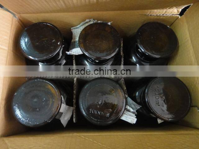 250ml amber wide mouth reagent glass bottle for laboratory