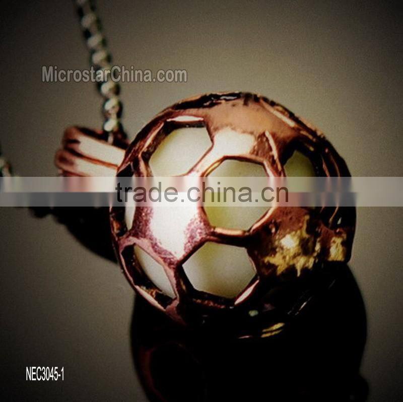 Glow in the Dark fashion football necklace Gifts