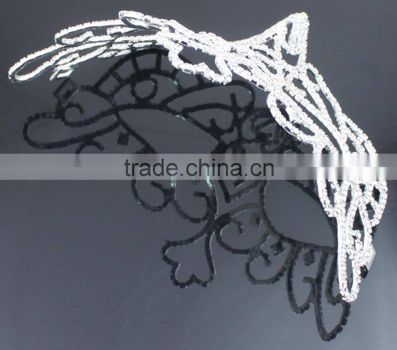 Unique Design New Fashion Beautiful Silver Party Mask with Rhinestone H0805