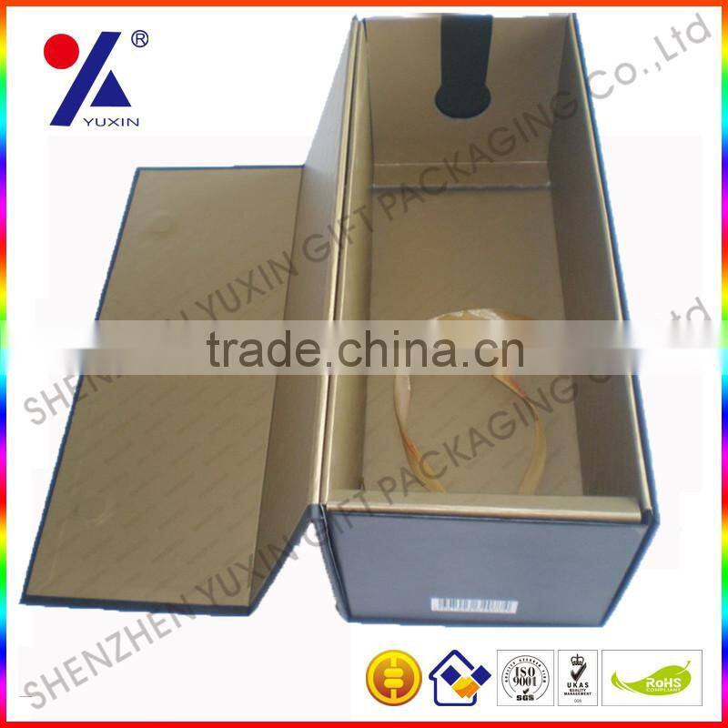 Luxurious paper red wine box /foldable box/Factory price/MOQ1000pcs/Free sample