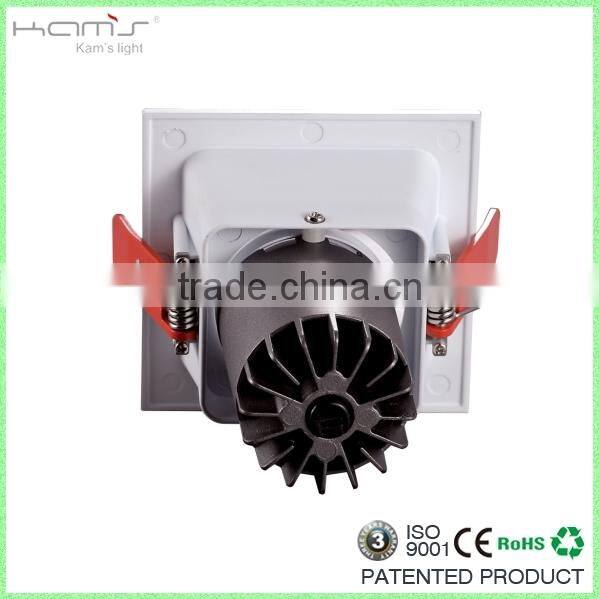 10w 85lm/w led lens ceiling square ceiling light ceiling spot light