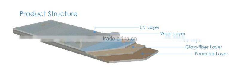 Fiber Glass Surface Treatment UV Coating Indoor Usage Vinyl Plank Flooring