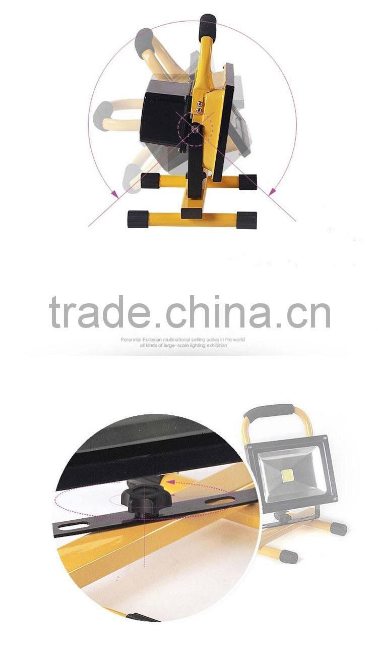 Portable led rechargeable flood light 10w and led work light