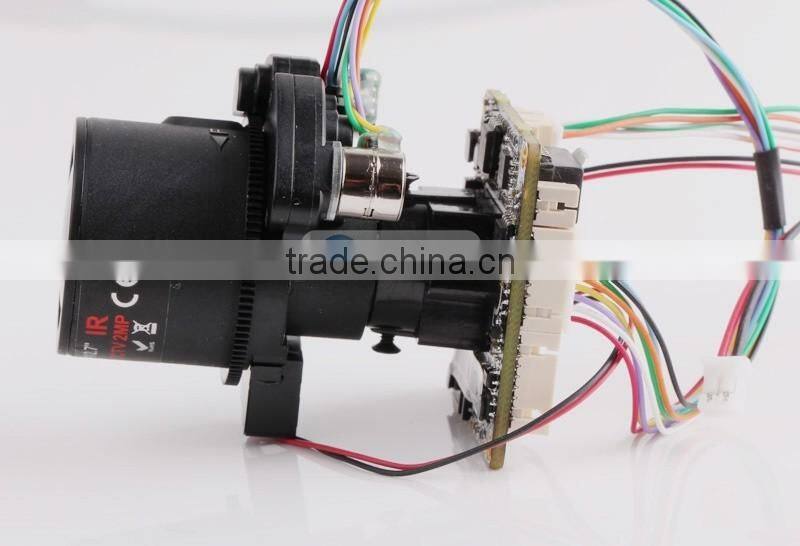 2.8-12mm Zoom Lens IPC Varifocal Motorized 2.0MP 1/2.8" SONY CMOS IMX322 +Hi3516 IP Camera Module