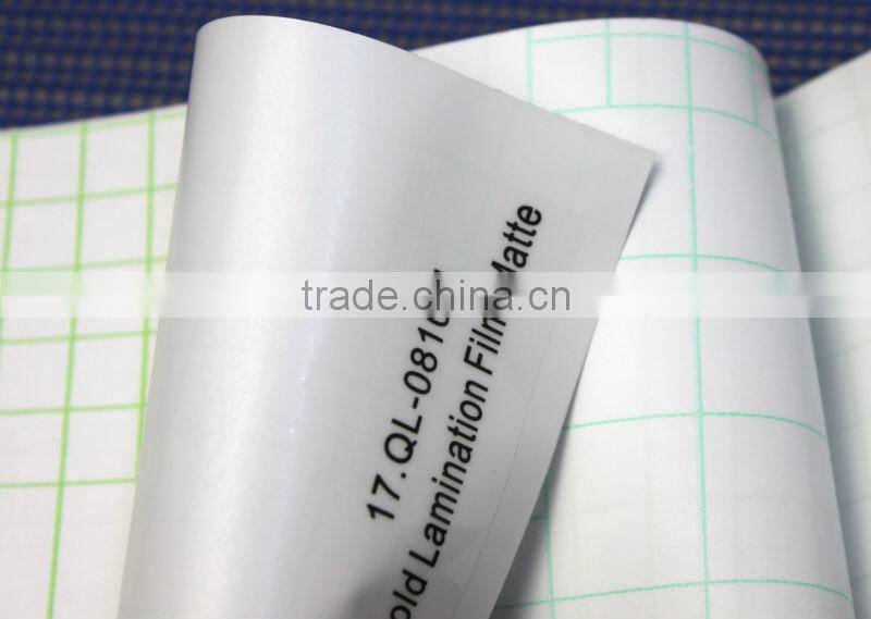 banners usage 100gsm 80micron matte pvc cold film for lamination