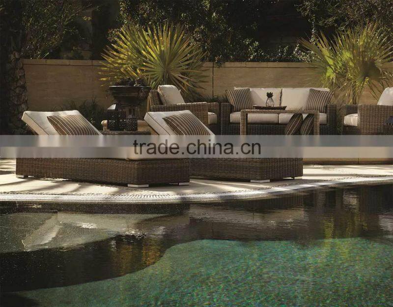 Synthetic Wicker Poly Rattan Sun Lounger Furniture