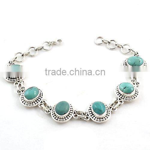 Dendrite Agate jewelry 925 silver bracelet natural gemstone jewelry Indian silver bracelet Fashion bracelet