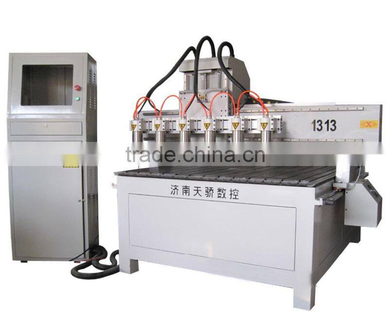 TJ-1313 with six spindles cnc working machine