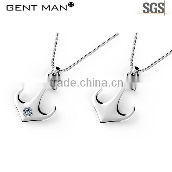 High Polished Anchor Pendant Stainless Steel Engrave Pendant