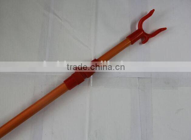 Telescopic cover metal handle with Cloth hanger fork in high quanlity