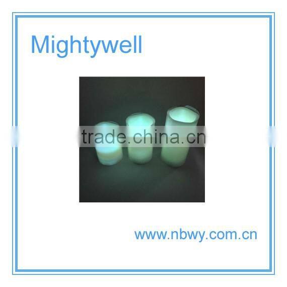Hot sale color changing flameless led candle with remote control, led wax candle light