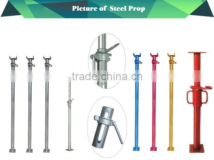 Hot dipped galvanized steel adjustable prop