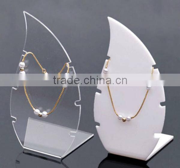 Custom shape acrylic jewelery necklace display stand