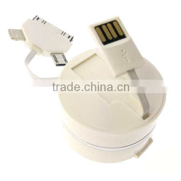 High quality high speed 2in1 usb cable for iphone and Android cell phone date sync charger cable