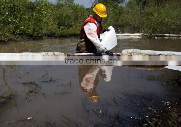 high absorbency net boom for marine leakage control and spill management