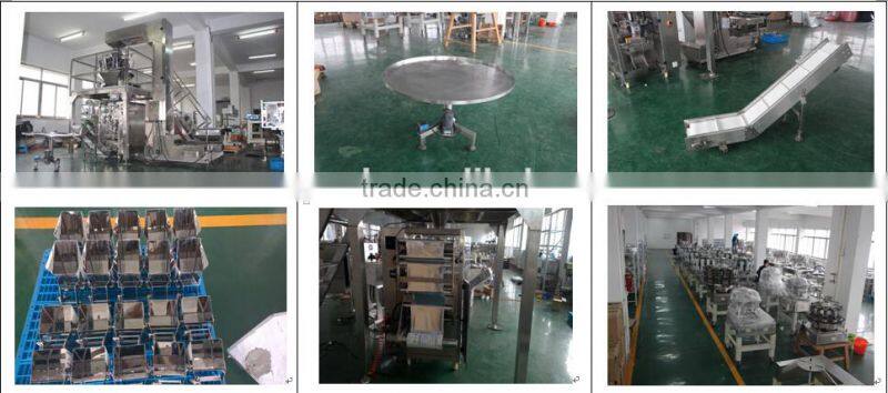 Peanuts packing machine with multihead weigher and vertical packing machine