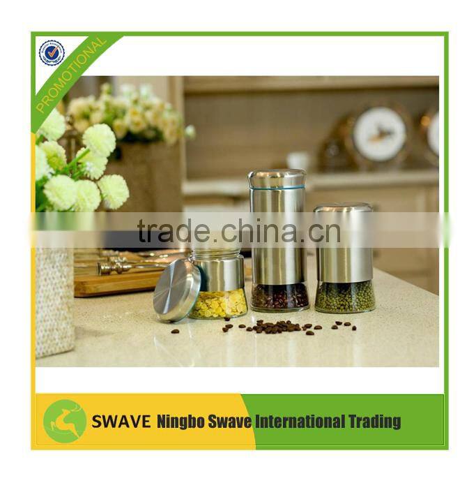 Kitchen helper 2 pcs/set storage seasoning pot,stainless steel kitchen utensils