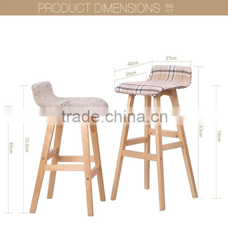 Fabric barstool,pu seat barstool,Rustic style Barstool,Barchair,Solid wood barstook,Bentwood barstool