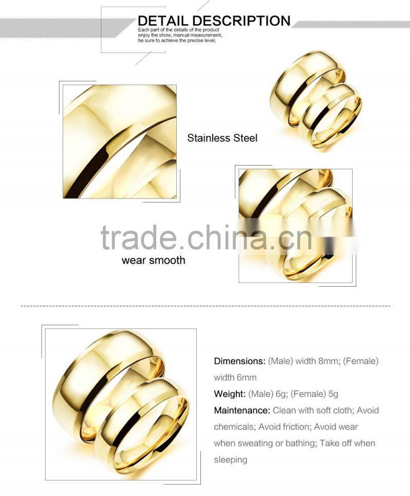 Alibaba Express Wholesale Gold Ring Design For Couples