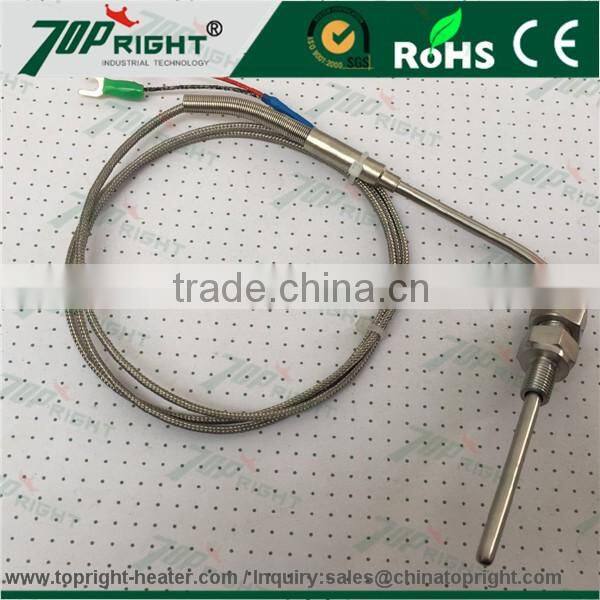 K Type Thermocouple Temperature Sensors for Exhaust Gas Temperature (EGT) with 1/8" NPT Adjustable Compression Fittings