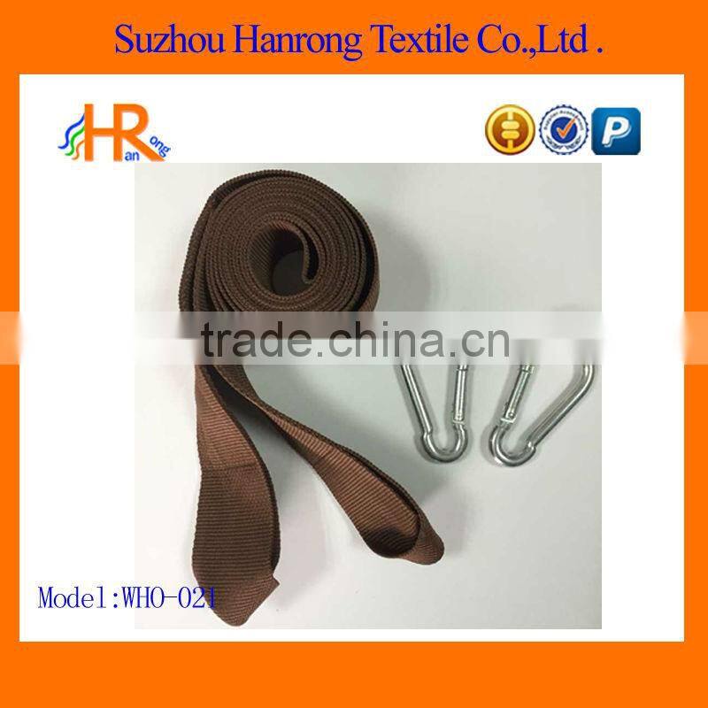 Polypropylene material Hammock tree strap with two loops