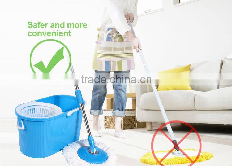 360 heavy duty cleaning wringer swivel mop and washing sink bucket